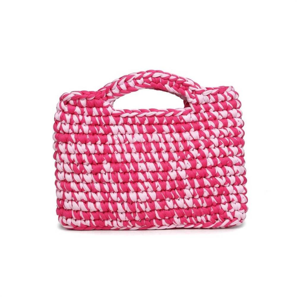 NEW MODA LUXE women's bubblegum top handle bag in hot pink